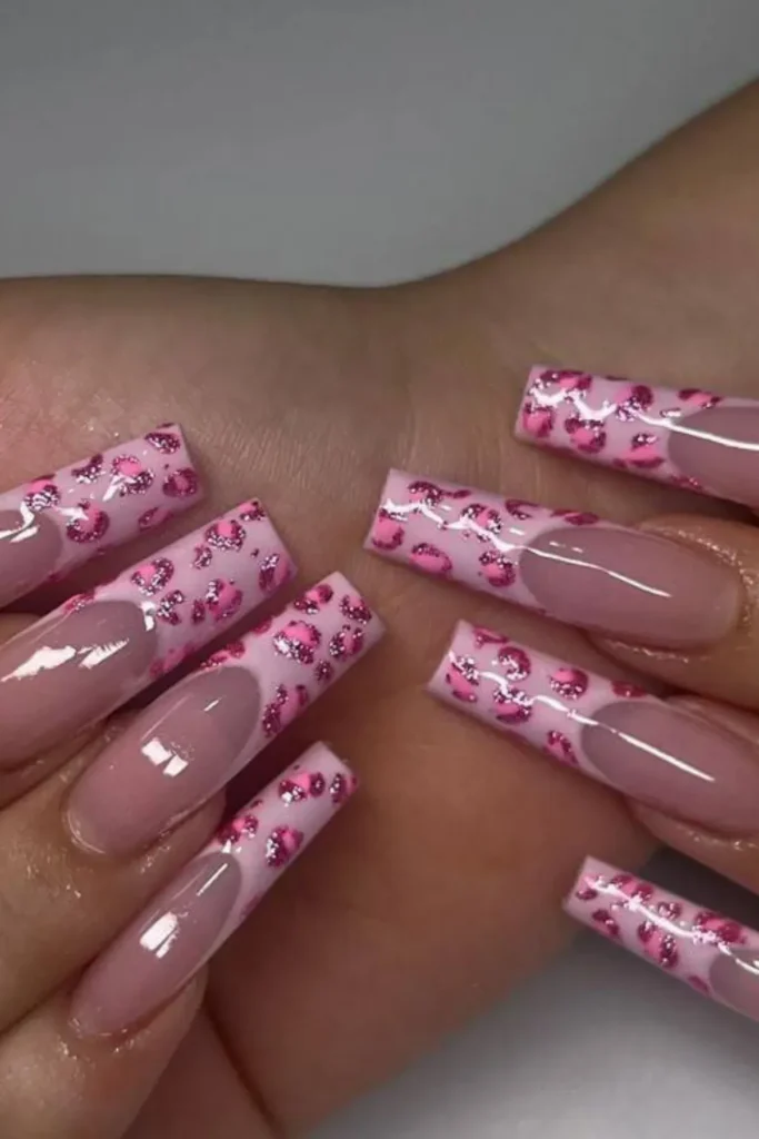 Pink cheetah tips