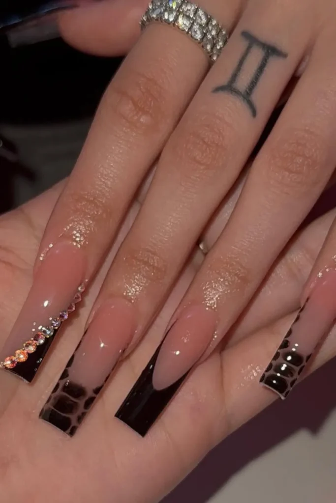 Snake Print Nails