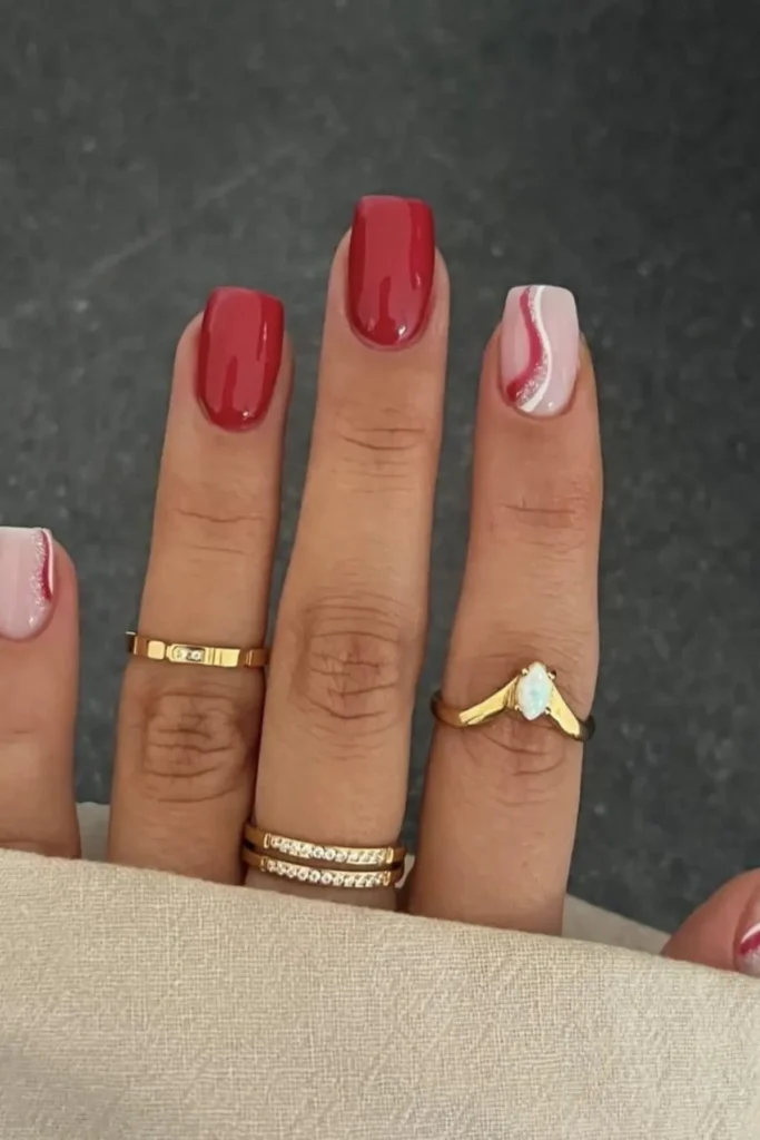 Classic Red Nails