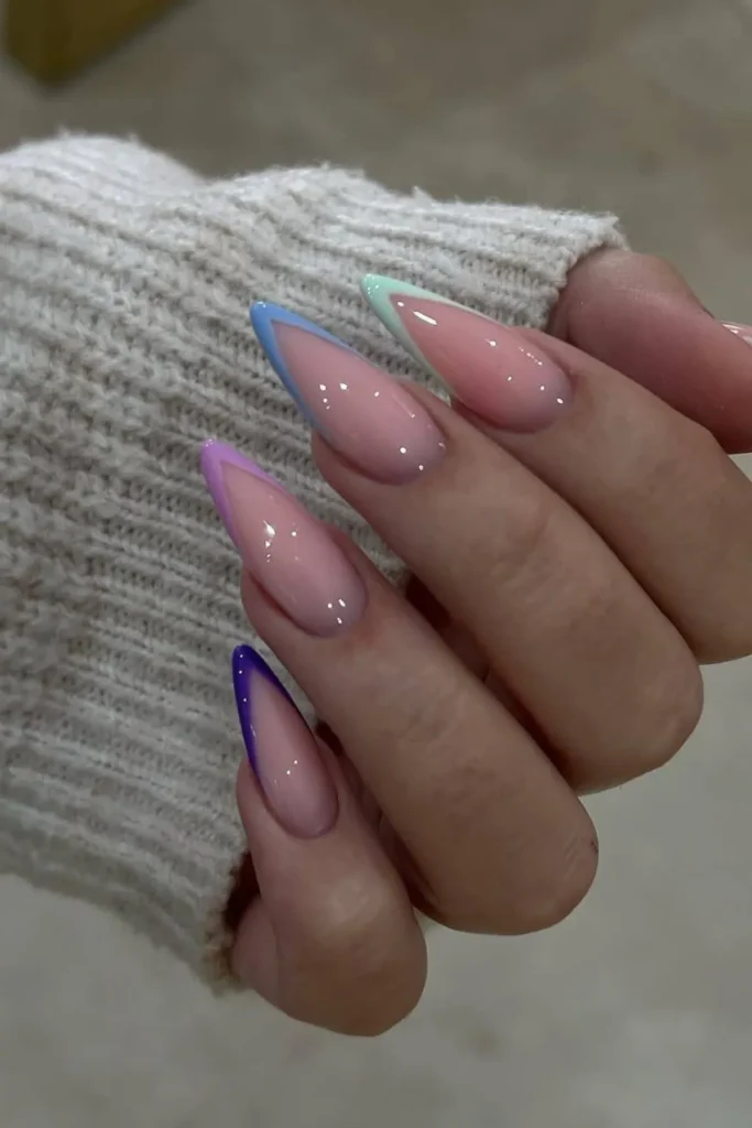 Gentle Color Spectrum Nails