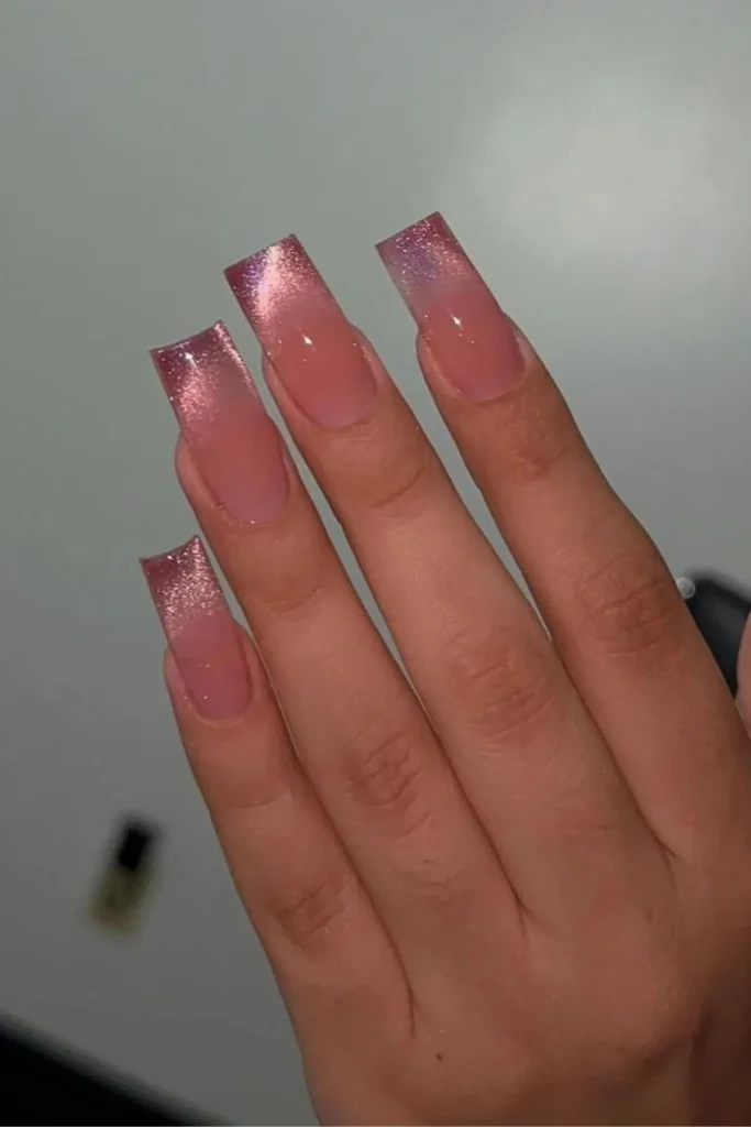 Soft Pink Fade Nails