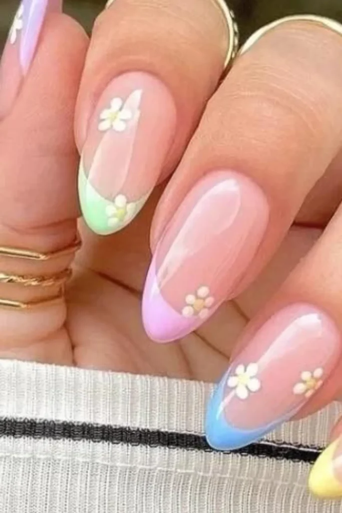 Pastel Garden Nails