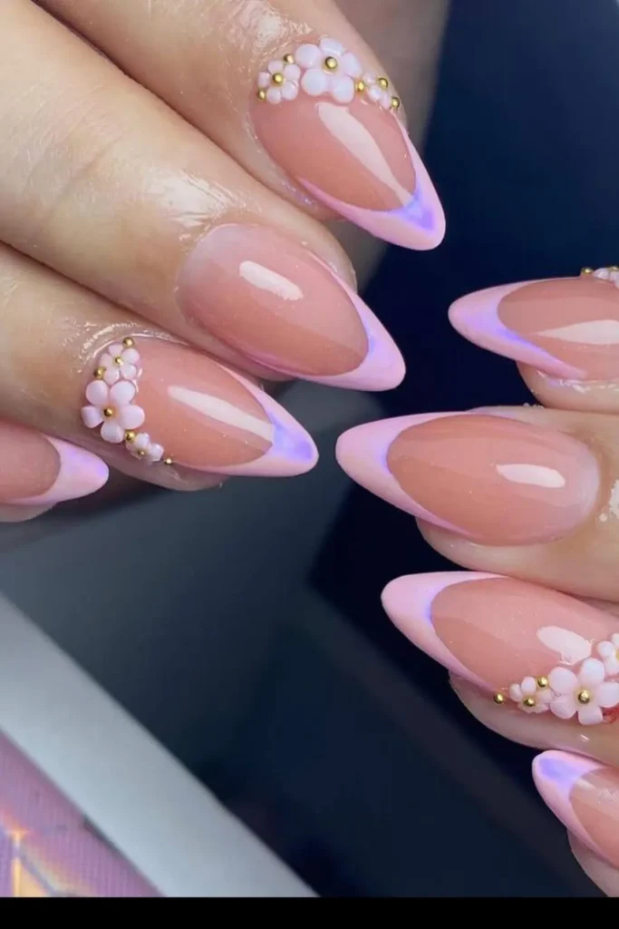 Pastel Floral Nails