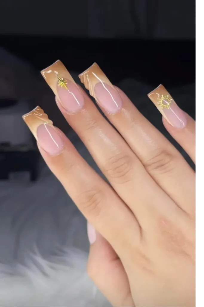 Sunburst Pink Nails