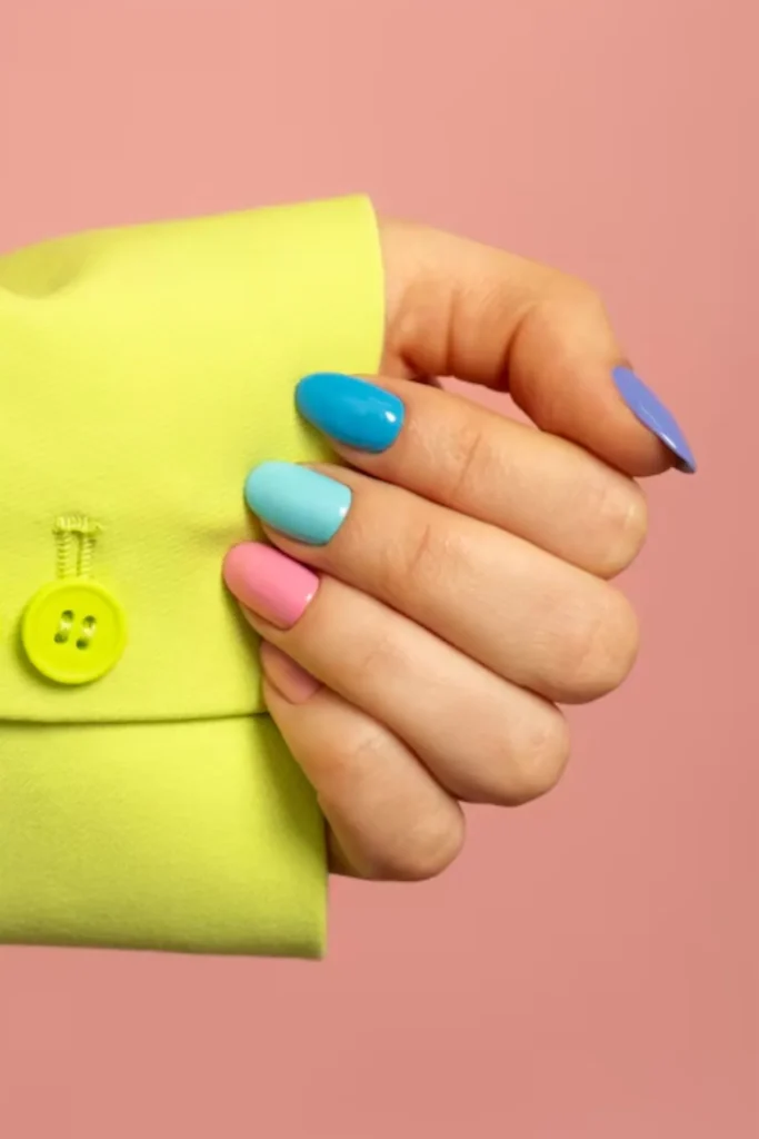 Colorful Accents Nail