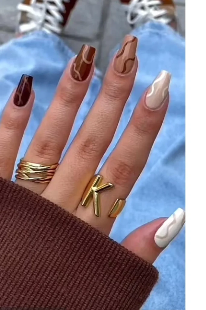 Abstract Wave Nails