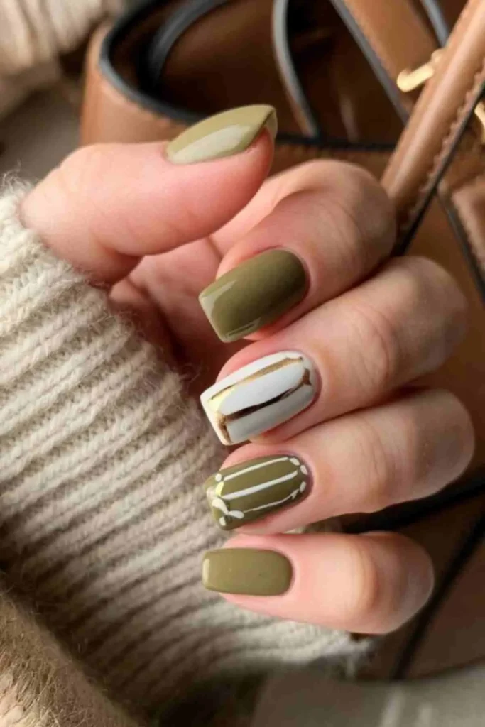 Oreo-Inspired Nails