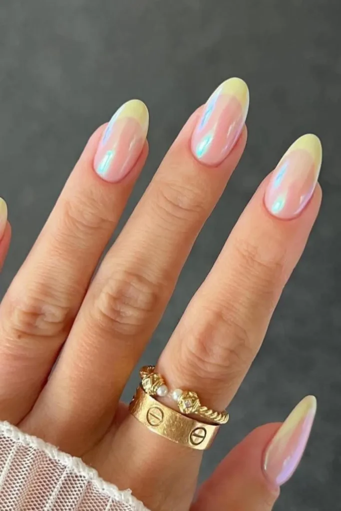Rainbow Glow Nails