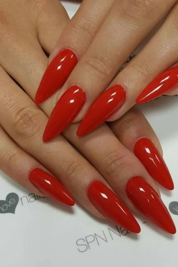 Red Bold Nail