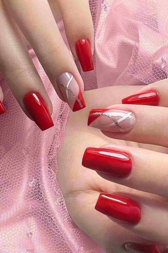 Sparkling red & white Accents