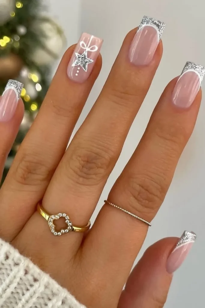 Christmas Sparkle Nails