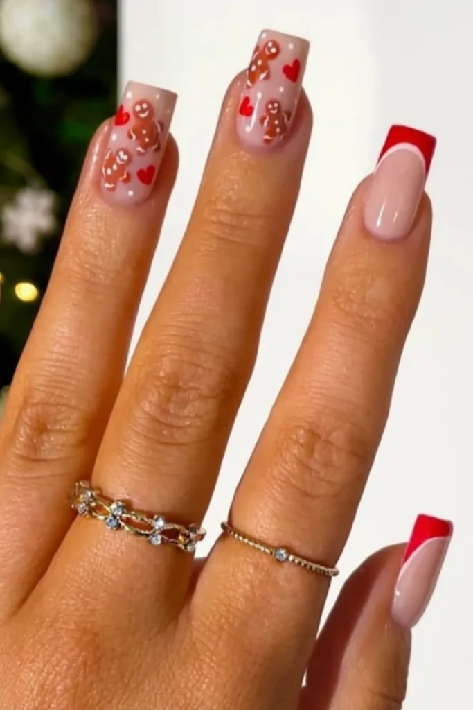 Red Festive Nails