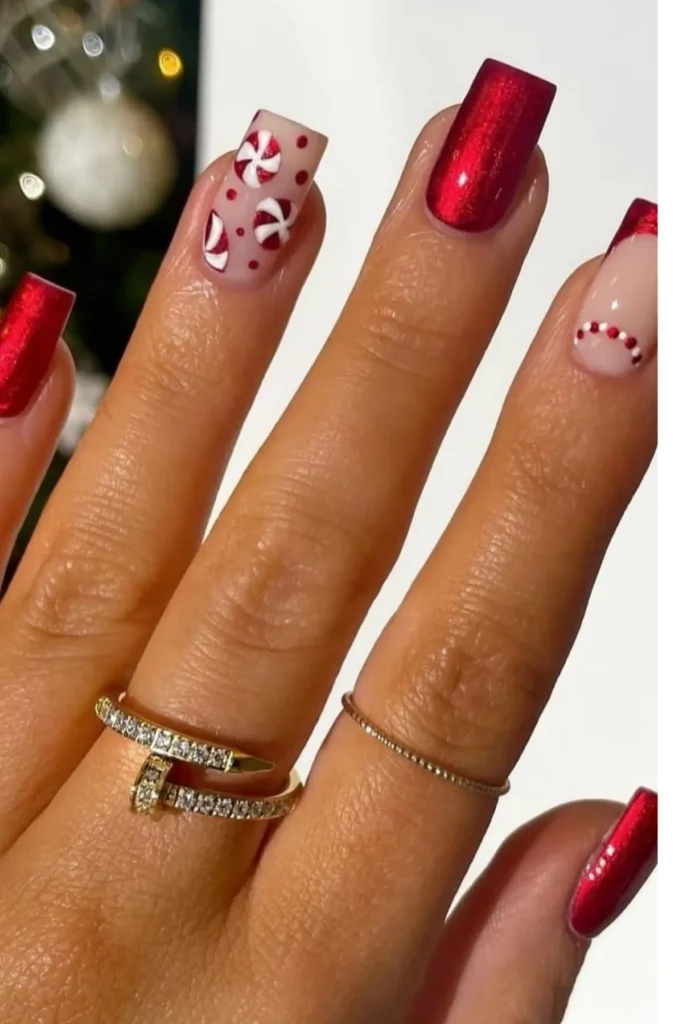 Candy Cane Nails