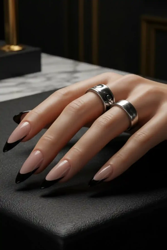 Black French Tips