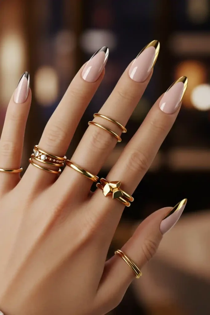Chrome French Tips