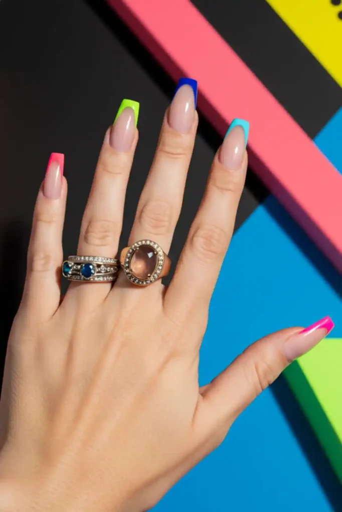 Coffin-Shaped Color Tips