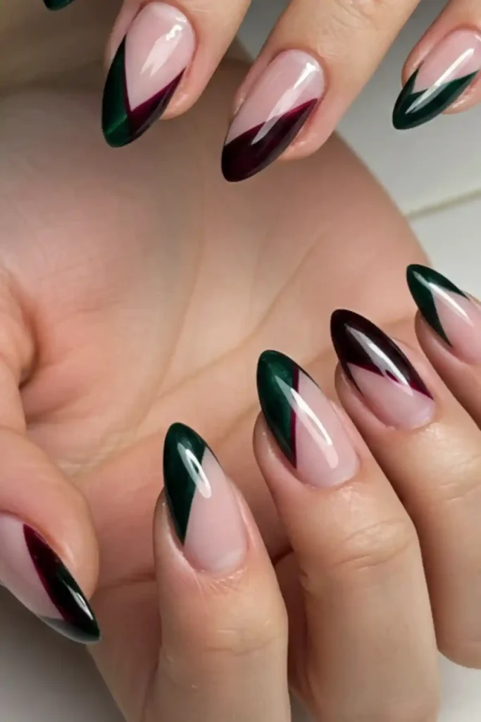 Diagonal French Tips