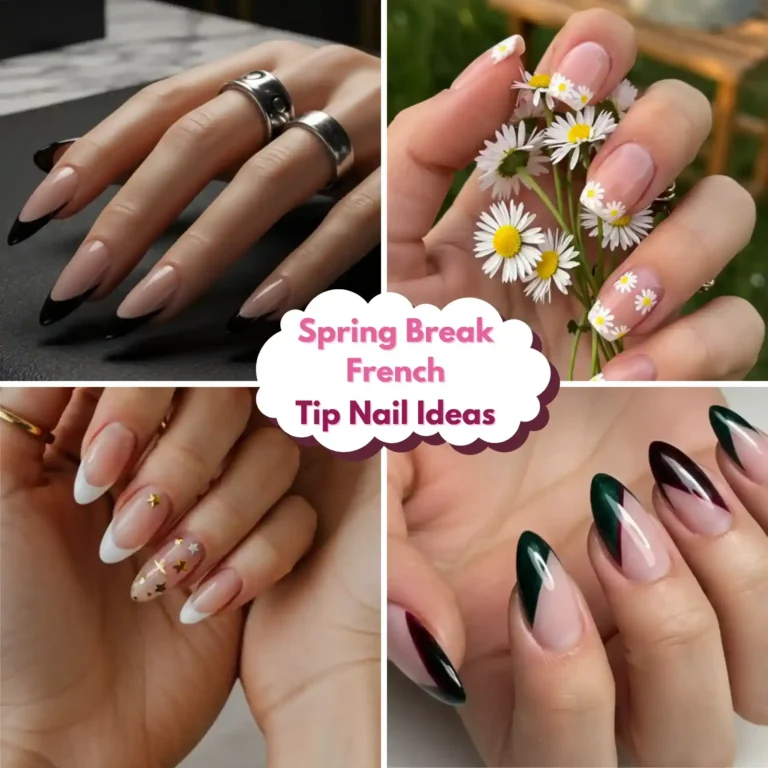 French Tip Nail Ideas For Spring Break 2025