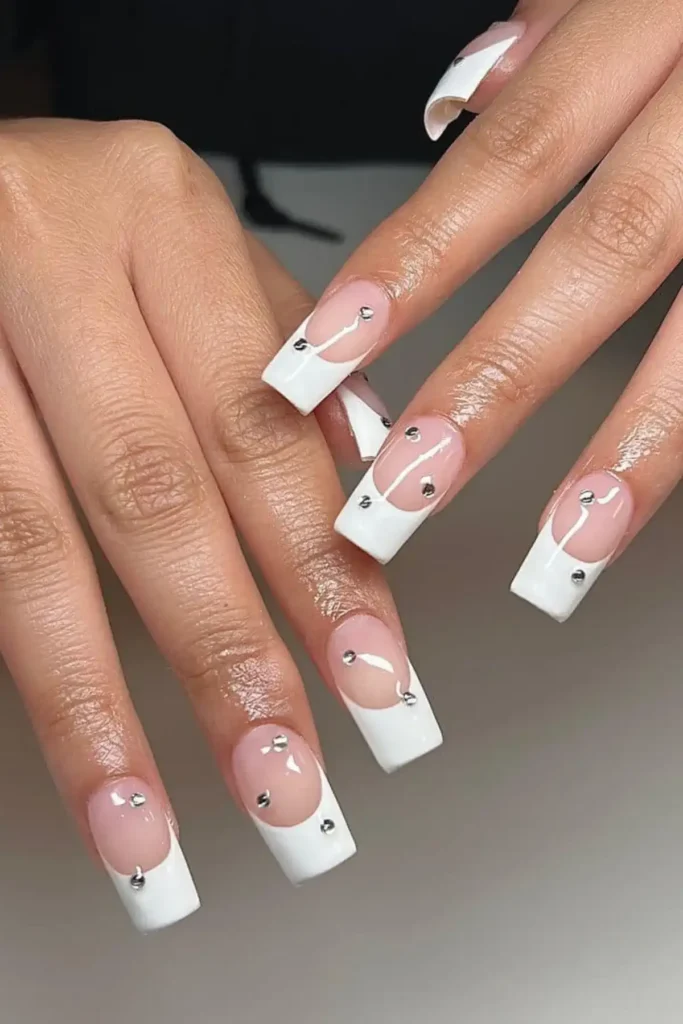 Classic French Nails