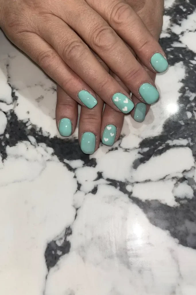 Soft Mint & White