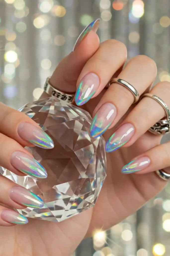 Holographic French Tips