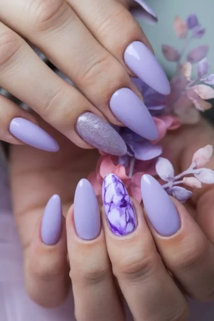Lavender Nail