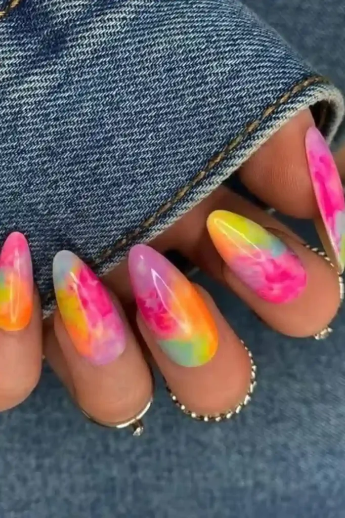 Neon Colorful Nails
