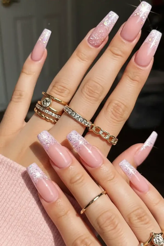 Ombre Pink Sparkle
