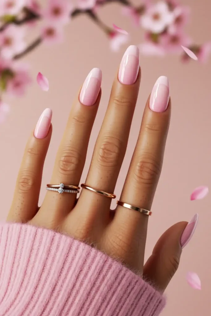 Pastel Pink Tips
