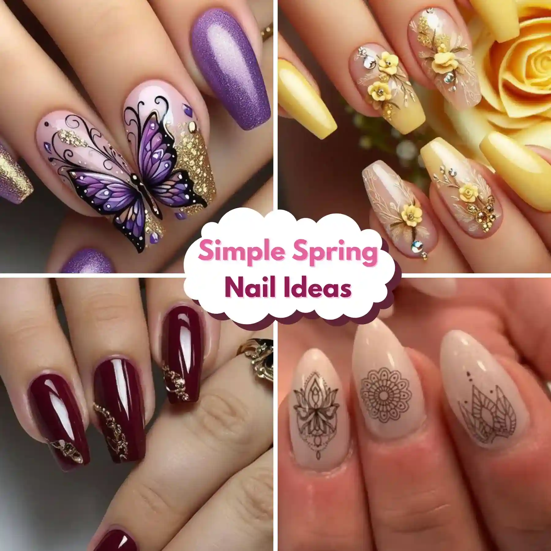 Simple Spring Nail Ideas