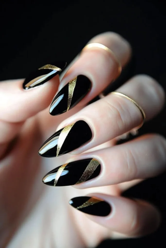 Minimalist Gold Tip Nails