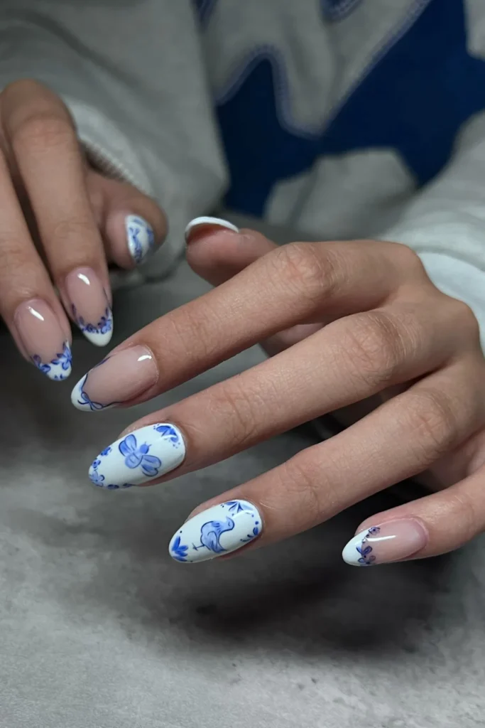 Classic Blue and White