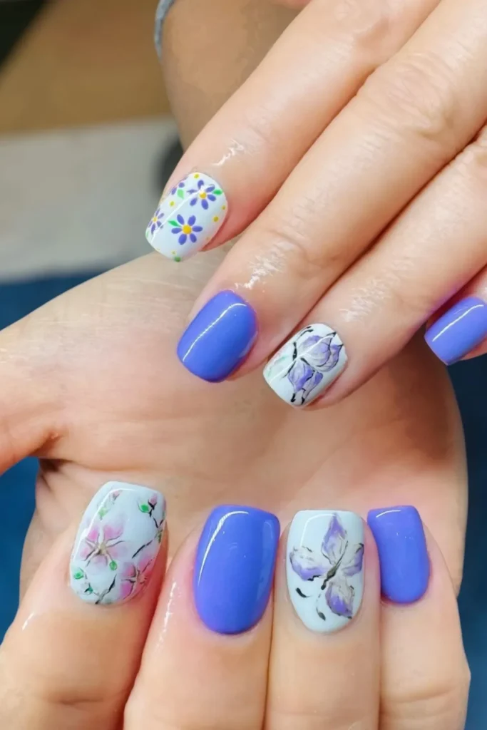 Soft Watercolor Nails