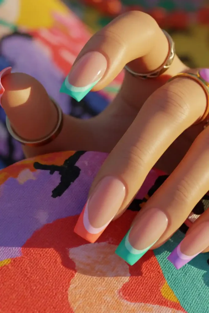Wavy French Tips