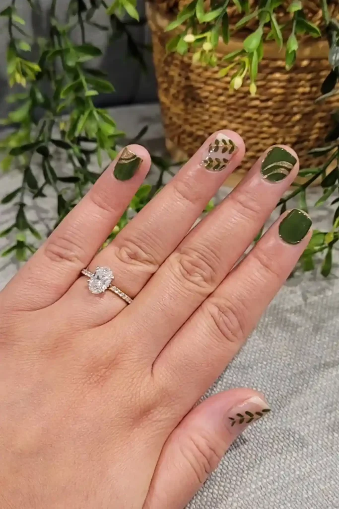 Refined Sage Nails