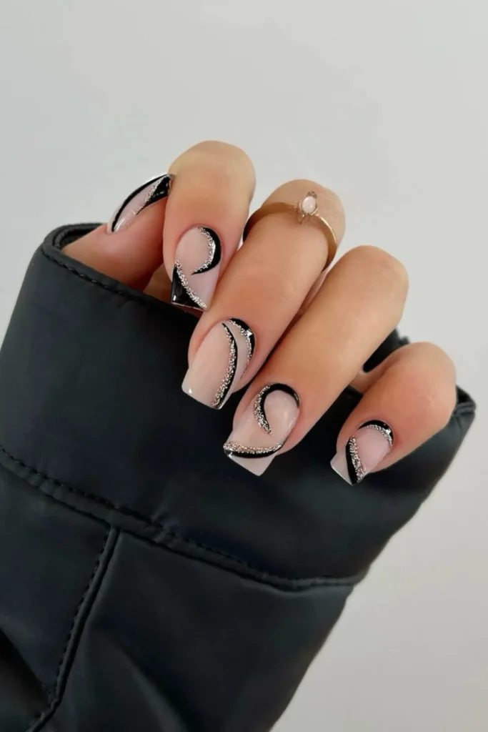 Crescent Moon Nails