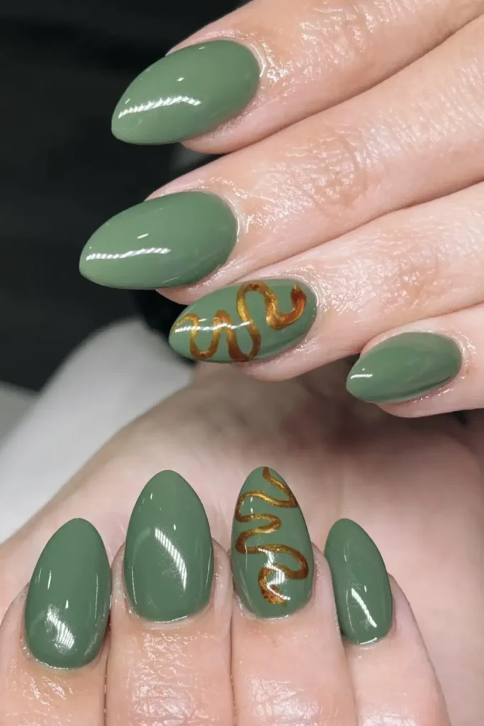 Sage with Gold Sparkle