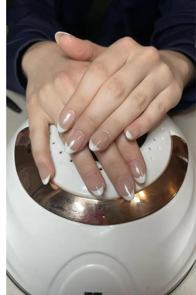Chrome White French Tips
