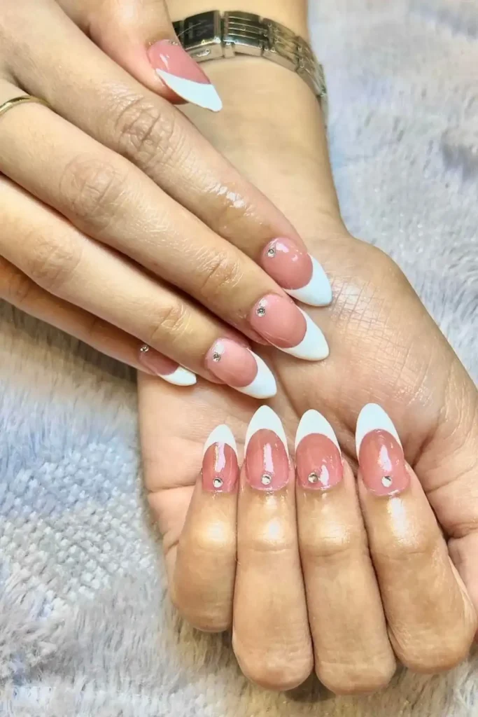 Classic White French Tips