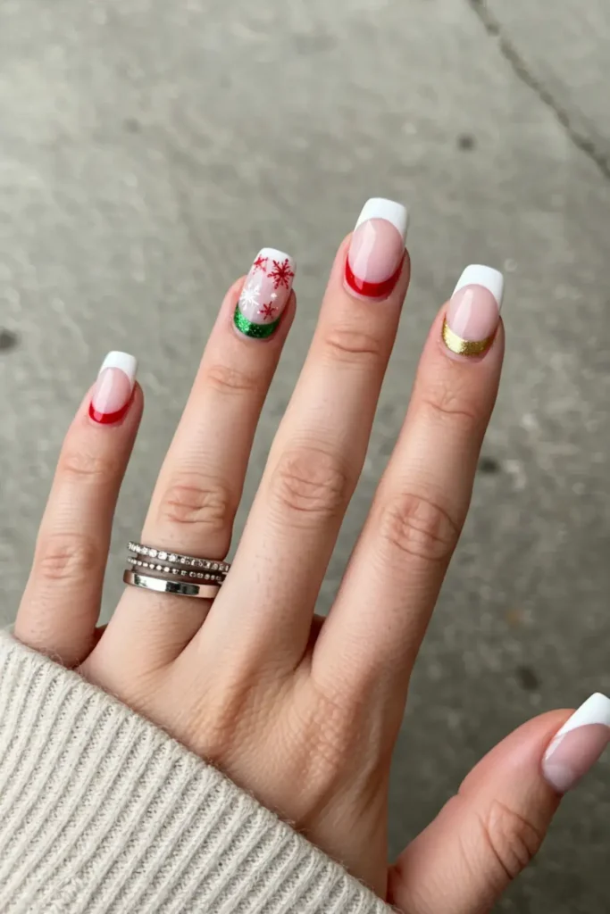 Christmas French Tips