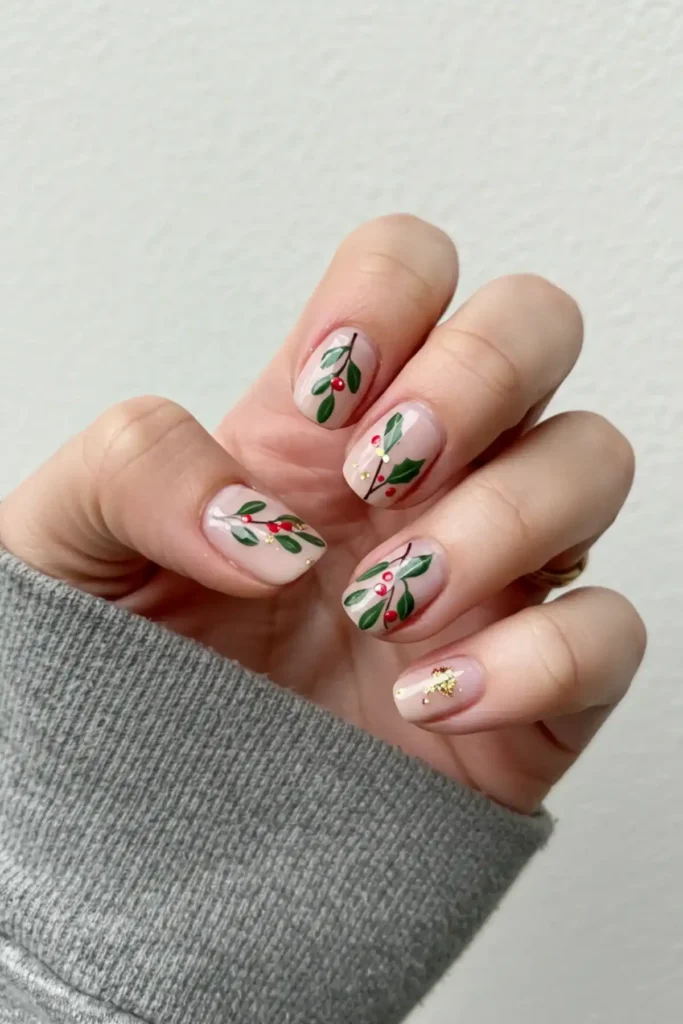 Mistletoe Moments Nails