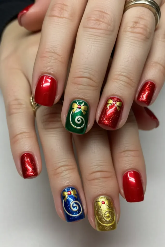 Ornament Inspired Nails