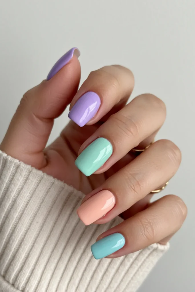 Pastel Ombre Nails