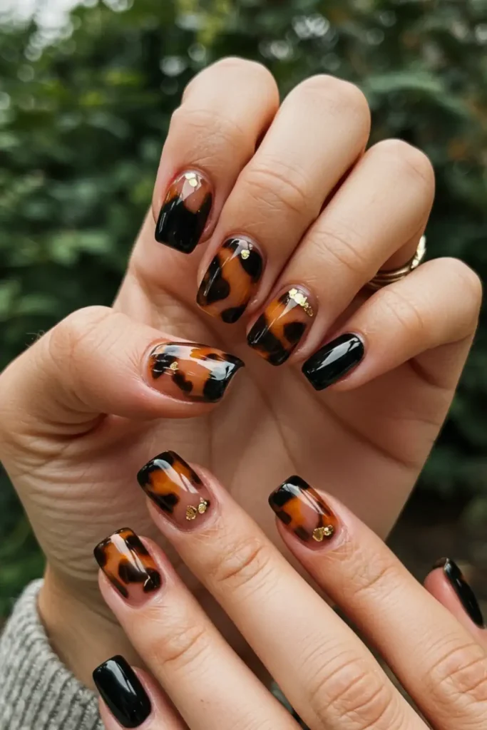 Tortoiseshell Nail Extensions