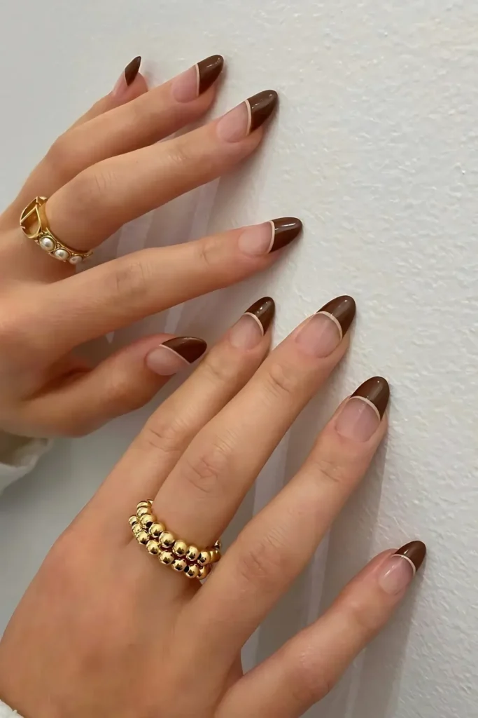 Soft Brown Nails