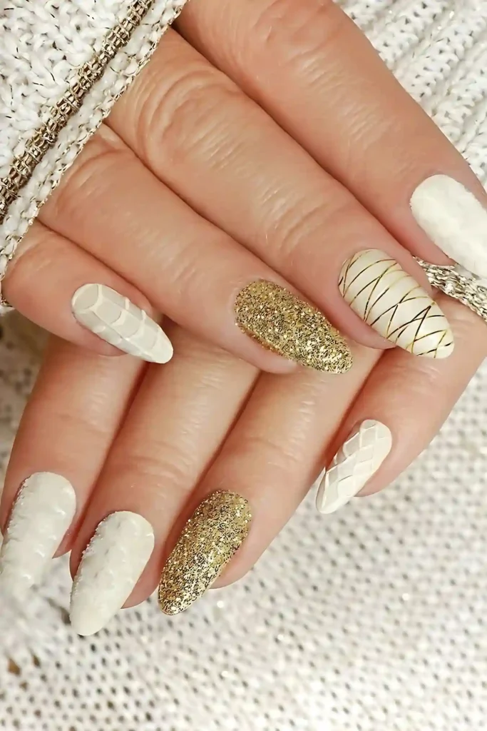 Elegant Texture Tips Nails