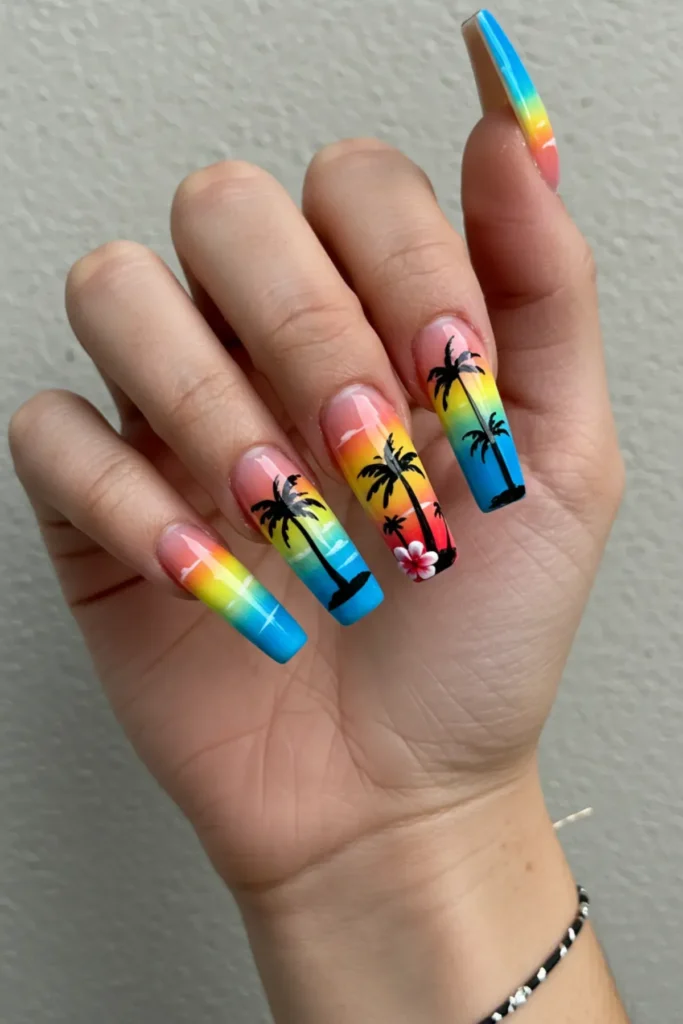 Tropical Long Nails
