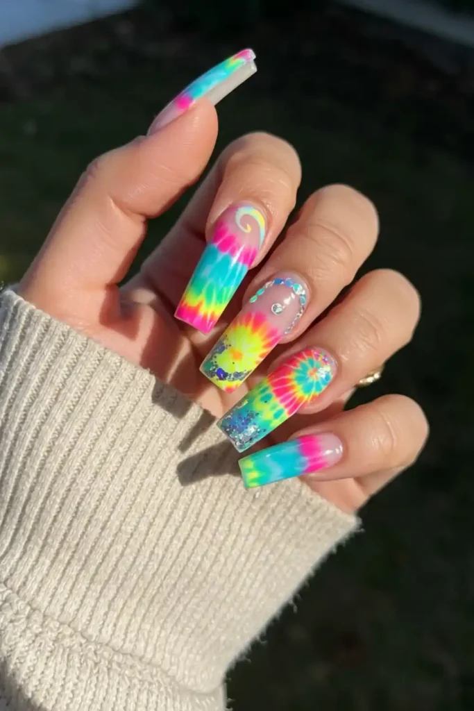 Electric Tie-Dye Swirls