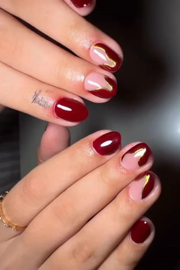 Gold-Lined Crimson