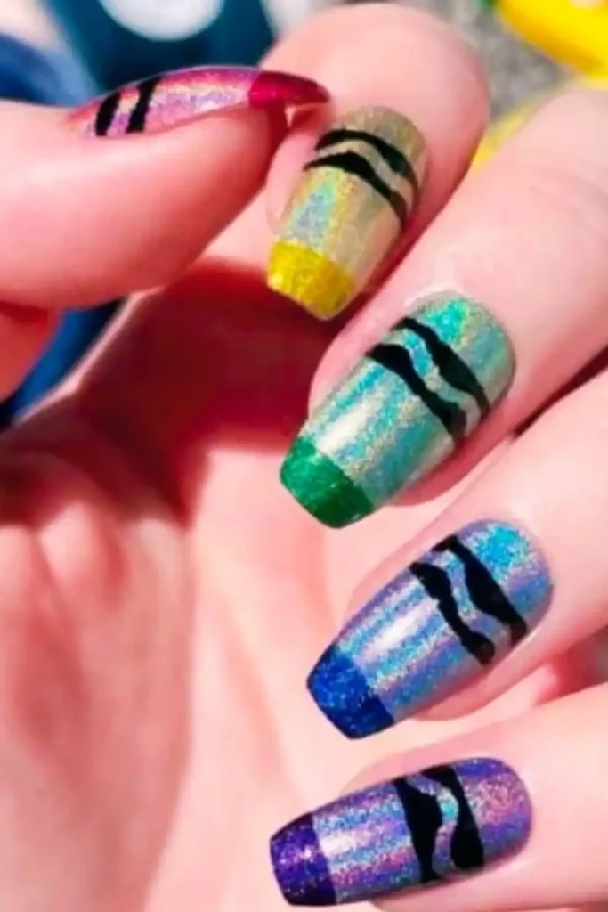 Holo School Crayons
